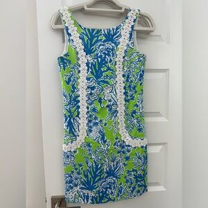 Lily Pulitzer Blue/Green Shift Dress